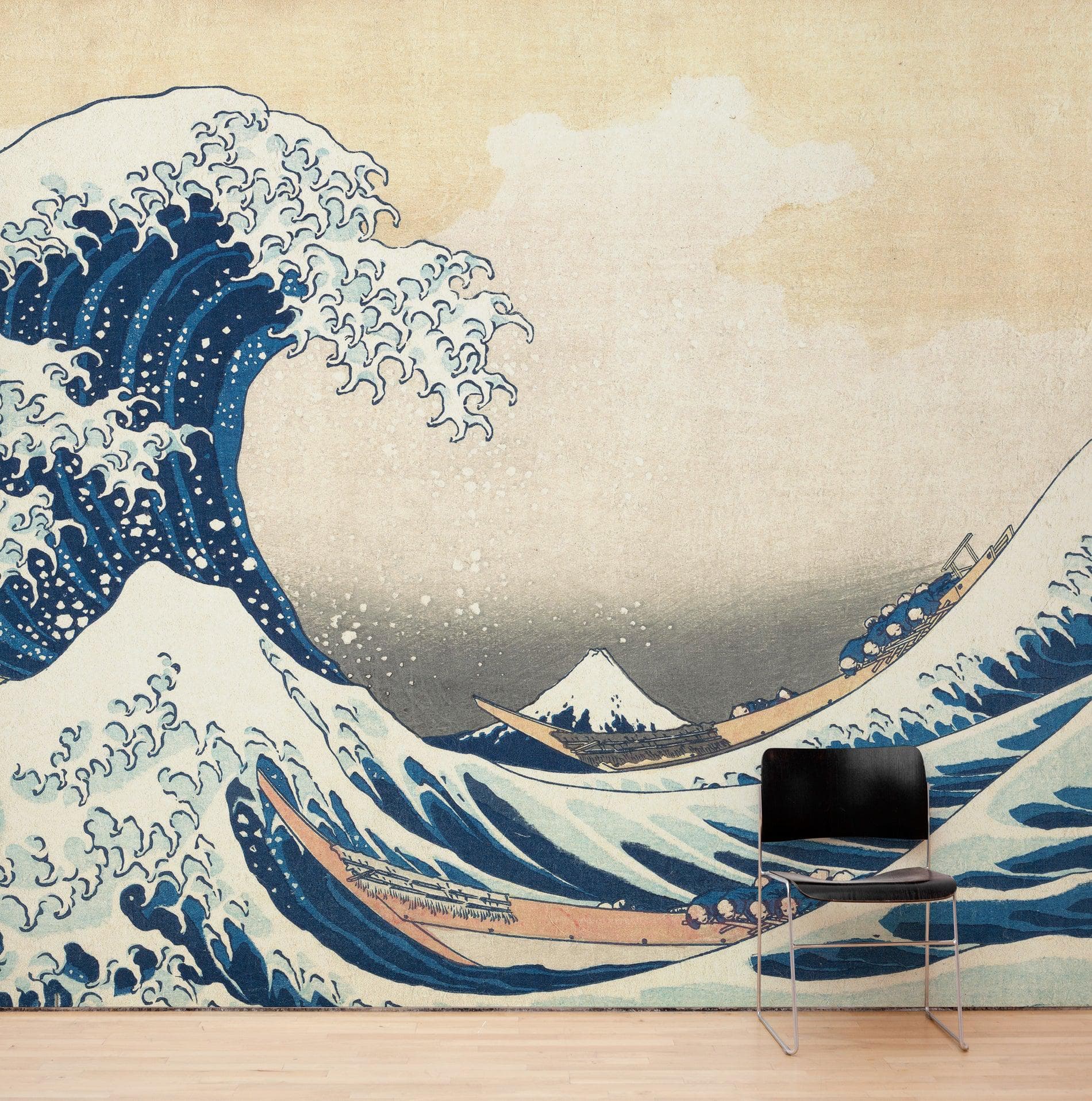 The Great Wave off Kanagawa by Katsushika Hokusai Wall Mural. #6121
