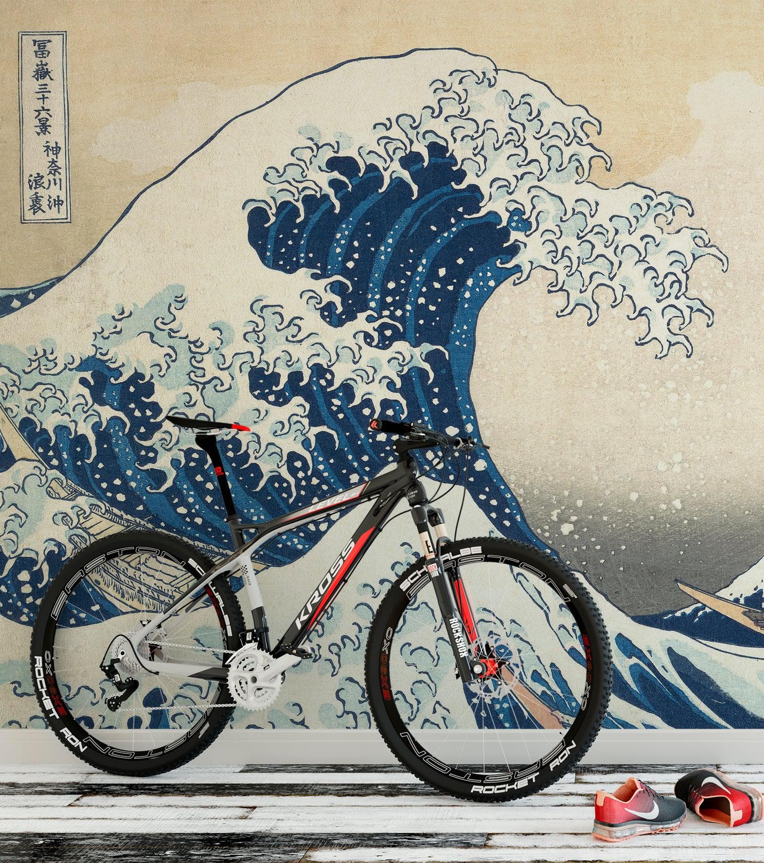 The Great Wave off Kanagawa by Katsushika Hokusai Wall Mural. #6121