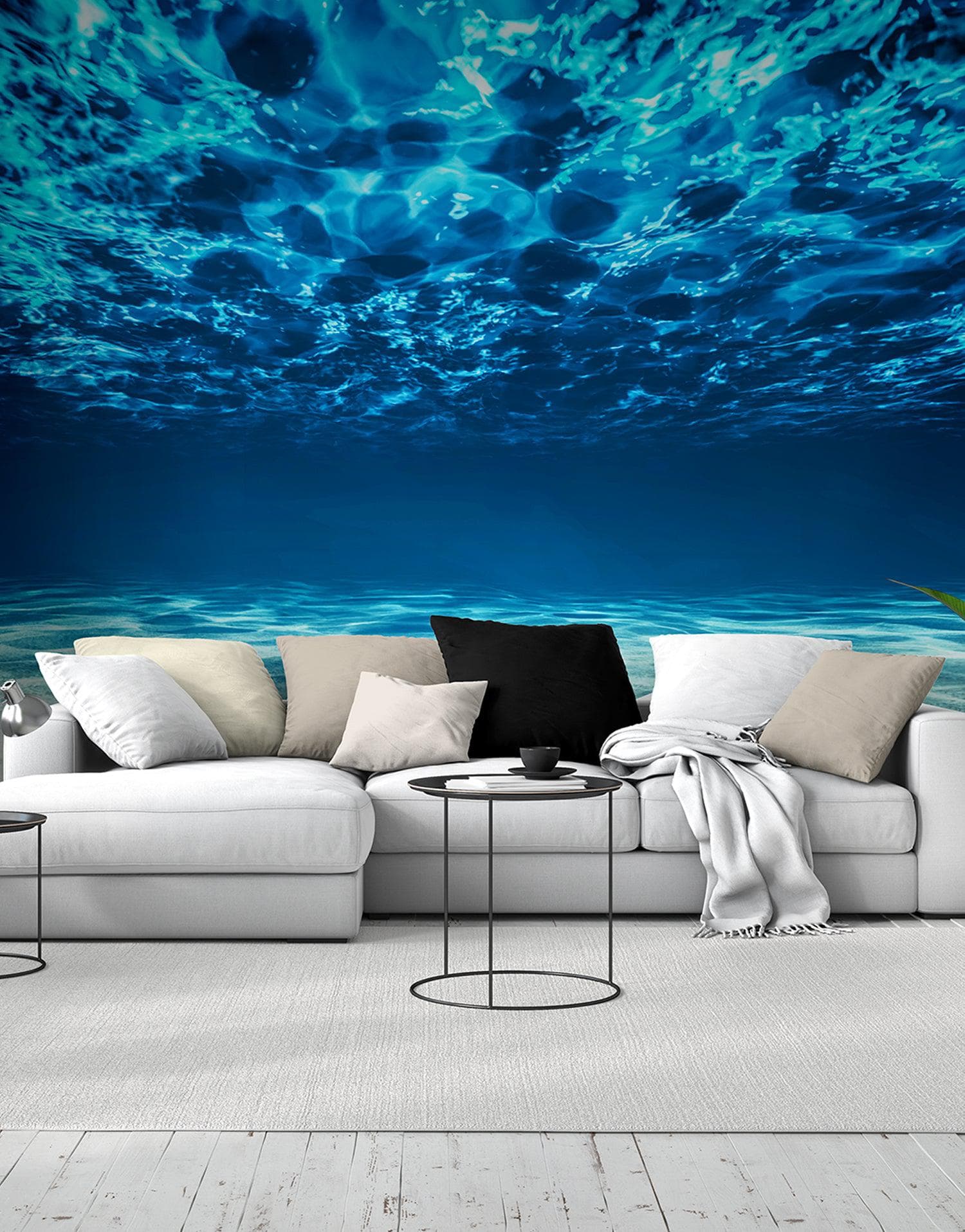 Underwater Wallpaper. View of Tropical Beach Wall Mural #6124