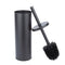 Toilet Brush and Holder (Matte Black Finish)