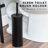 Toilet Brush and Holder (Matte Black Finish)