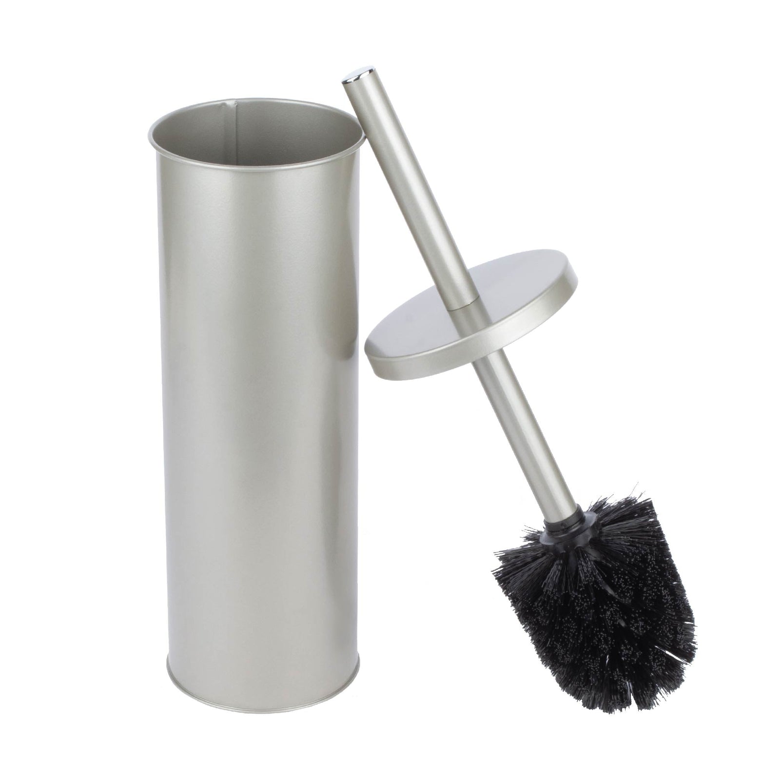 Toilet Brush and Holder (Brushed Nickel Finish)