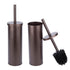 Toilet Brush and Holder, 2-Pack (Bronze Finish)