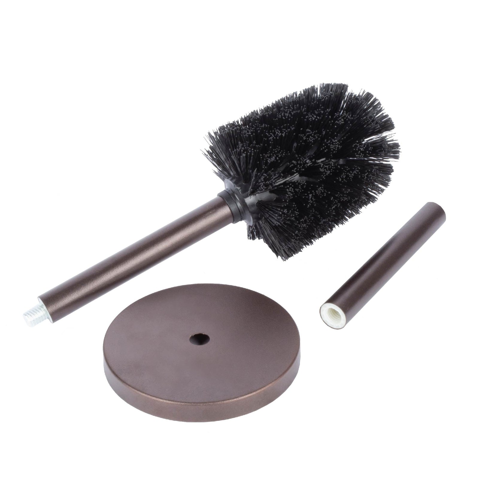 Toilet Brush and Holder, 2-Pack (Bronze Finish)