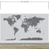 World Map Wall Mural (Grey). #6133