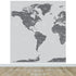 World Map Wall Mural (Grey). #6133