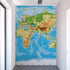 Large Blue World Map Wall Mural. #6134