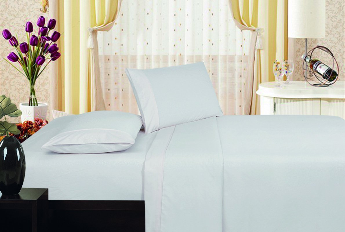 Decor & More 1800 Series Vine Embossed Sheet Set