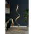 Modern Spiral LED 61" Floor Lamp // Gold