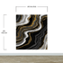 Black and Gold Abstract Marble Stone Pattern Peel and Stick Wallpaper. #6146