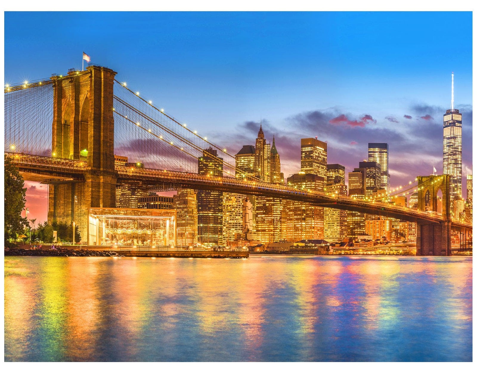 New York City Brooklyn Bridge Wall Mural Decal Sticker. #6149