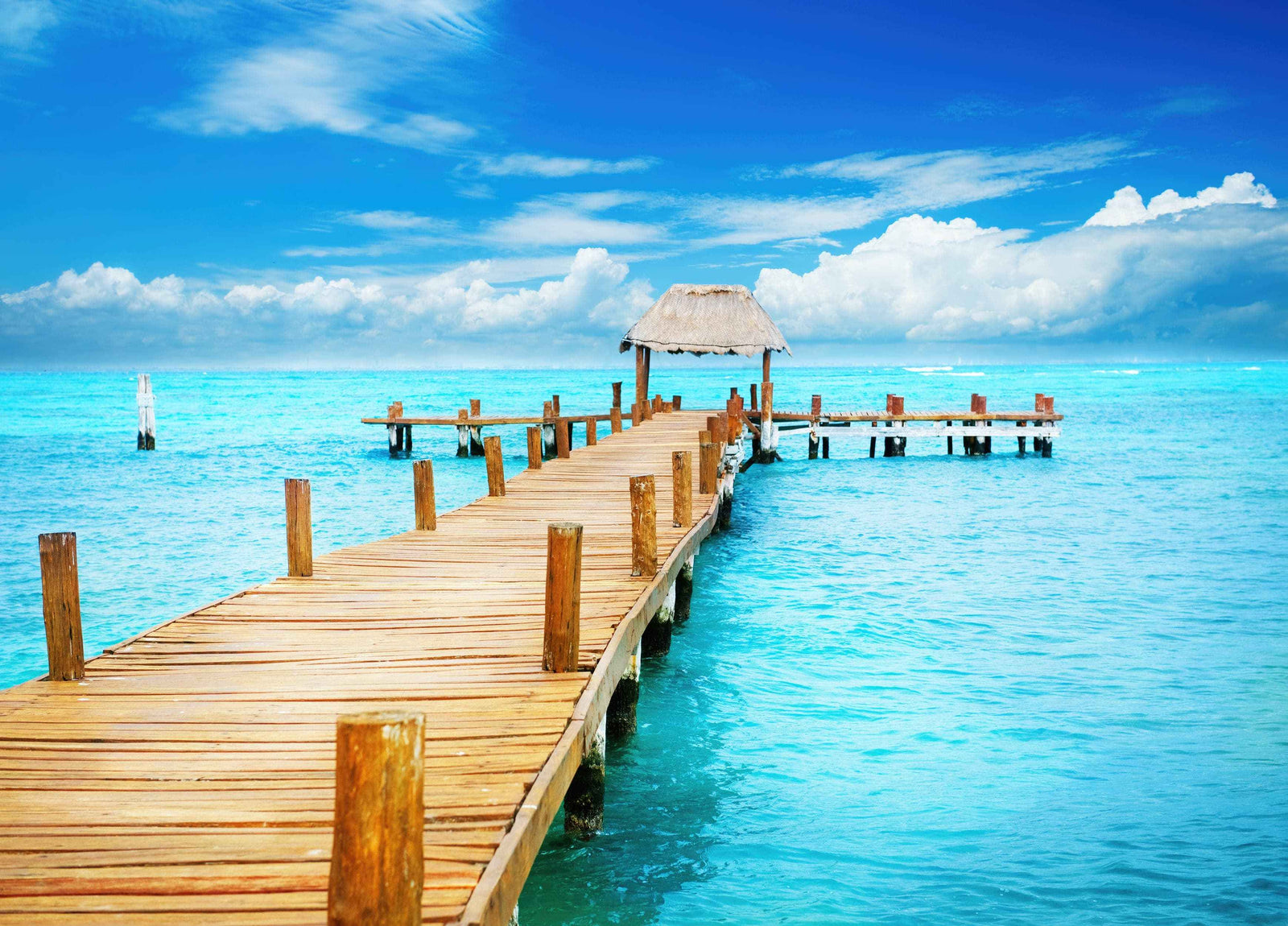 Turquoise Ocean Water Wallpaper Mural. #6150