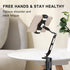 Suptek YF208B Aluminum Alloy Cell Phone Desk Mount Stand 360° Tablet Stand and Holders Adjustable for iPad, iPhone, Samsung, Asus and More 4.7-11 inch Devices, Good for Bed, Kitchen, Office