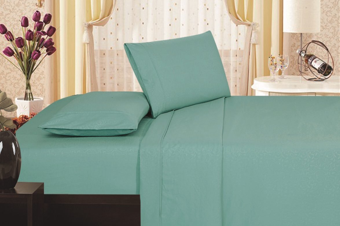 Decor & More 1800 Series Vine Embossed Sheet Set