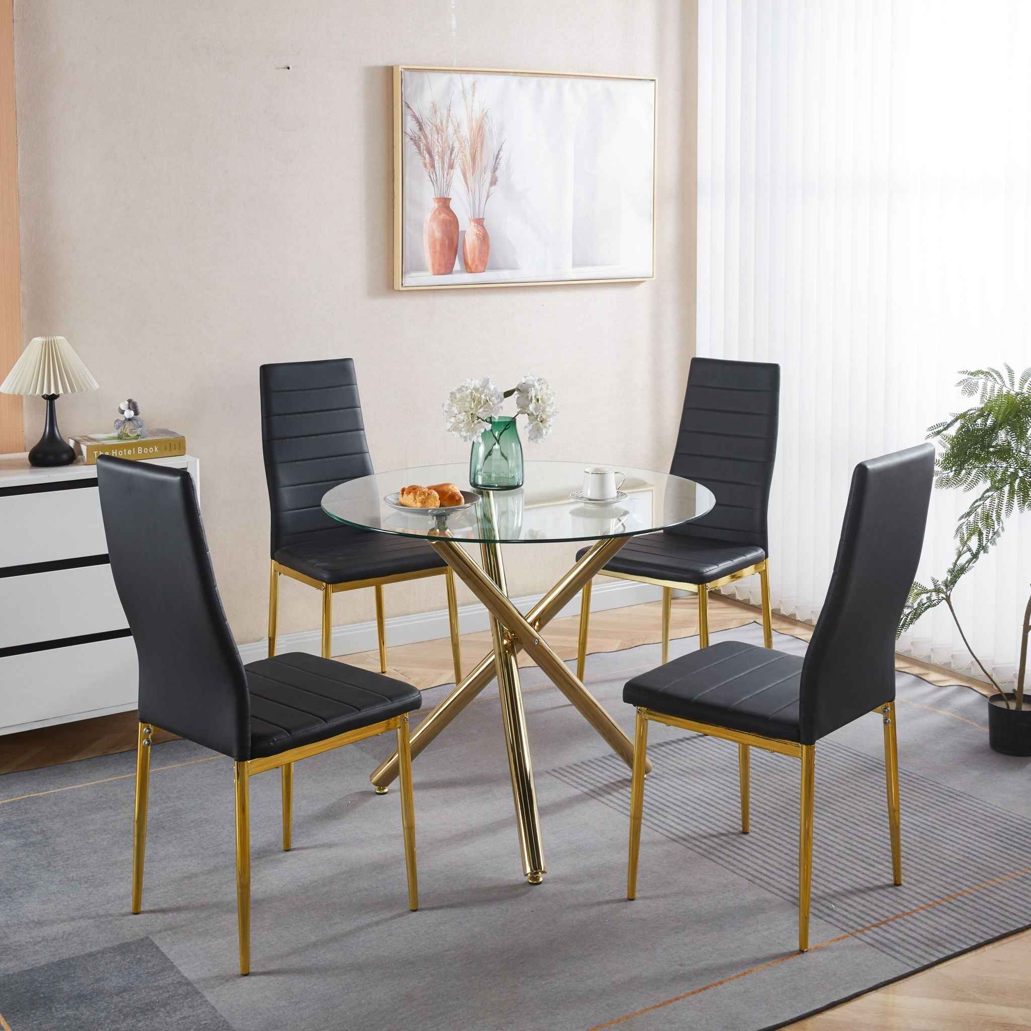 Elegant Legs Dining Chair (Set of 4)
