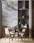White Marble Stone Granite Slate Peel and Stick Wallpaper | Removable Wall Mural #6180