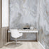 White Marble Stone Granite Slate Peel and Stick Wallpaper | Removable Wall Mural #6180
