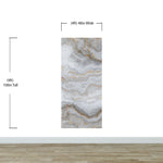 White Marble Stone Granite Slate Peel and Stick Wallpaper | Removable Wall Mural #6180