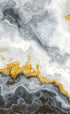 Gray and Gold Marble Stone Quartz Mural Wall Sticker #6190