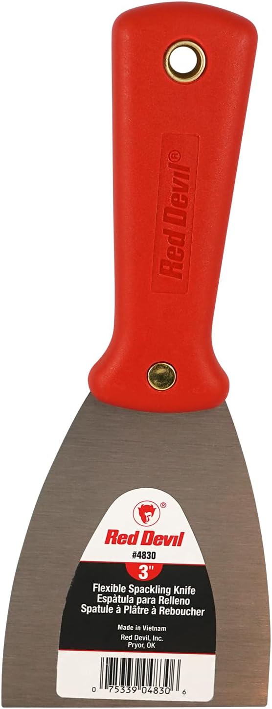 Red Devil 4830 Spackling Knife, Flexible, 3 Inch