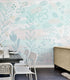 Pastel Botanical Nature Wallpaper Mural. Leafs and Flowers Design. #6195