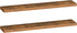 HOOBRO Floating Shelves for Wall, Wall Mounted Shelf Set of 2, 55" Hanging Shelf with Invisible Brackets, for Wall in Bathroom, Bedroom, Toilet, Kitchen, Living Room, Office, Rustic Brown BF140BJP201