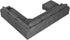 Nolany Dark Grey Corduroy U Shape Modular Sectional Couch with Storage Ottoman, 72.9"D x 128.5"W x 35"H, 6 Seater, Plush, Easy Assembly