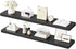 HOOBRO Floating Shelves for Wall, Wall Mounted Shelf Set of 2, 47.2" Hanging Shelf with Invisible Brackets, for Wall in Bathroom, Bedroom, Toilet, Kitchen, Living Room, Office, Black BK120BJP201