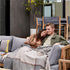 Outer Insect Shield Lightweight Throw Blanket - Pinstripe, 50’’W x 60’’, Recycled Material, Repels Mosquitoes, Ticks, Fleas & Flies, Machine Washable, Camping, Picnic, Beach, Travel