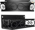 LEONARDLEE Magnetic spice Rack, Stronger Magnet with Wall Mount Option. 4 Removable Hooks, Perfect Space Saver for Kitchen- for Holding Spices, Jars, Bottle, cans (Pack of 2)