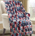 Decor & More American Pride Collection Microplush Throw Blanket (50" x 60")