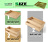 Stack Bamboo Drawer Organizer Set of 5, Kitchen Utensil, Flatware&Silverware Organizer-Wood Laminated Stackable for Kitchen, Bedroom, 13.4''x4.5''*2+10.2''x3.3''*2+10.2''x6.7''*1