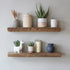 Urban Legacy Reclaimed Barnwood Planks | Floating Shelves for Wall w/Flush Mount Shelf Bracket Set Included | Set of 2 (Natural, 40"x7"x 2")