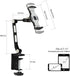 Suptek YF208B Aluminum Alloy Cell Phone Desk Mount Stand 360° Tablet Stand and Holders Adjustable for iPad, iPhone, Samsung, Asus and More 4.7-11 inch Devices, Good for Bed, Kitchen, Office
