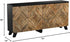Signature Design by Ashley Robin Ridge Modern Wood Accent Cabinet or TV Stand, Brown & Black
