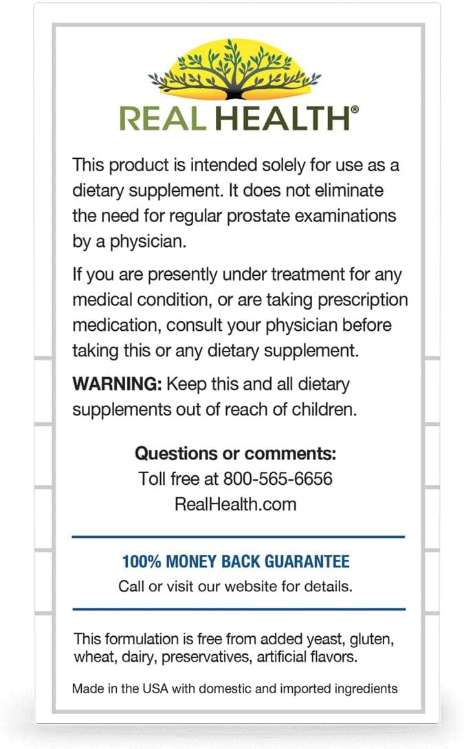 Real Health Prostate Complete (30 Softgels) | Supports Prostate Function.