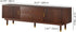 Mid Century Modern TV Stand for 75 inch TV, 70.9" Walnut TV Console with 2 Storage Cabinet & 2 Drawers, Entertainment Center, Media Console for Living Room/Bedroom