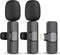 Wireless Lavalier Microphone for iPhone iPad Dual Clip On Mic 2 Pack Lightning