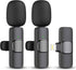 Wireless Lavalier Microphone for iPhone iPad Dual Clip On Mic 2 Pack Lightning