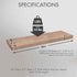 Urban Legacy Reclaimed Barnwood Planks | Floating Shelves for Wall w/Flush Mount Shelf Bracket Set Included | Set of 2 (Natural, 24"x 4.5"x 2")