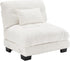 Armless Sofa W/1 Pillow - White