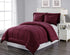Decor & More Home Essentials 3 Piece Embossed Stripe Down Alternative Comforter Set