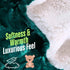 DaDa Bedding Mermaid Scales Emerald Green Blue w/ Sherpa Backside Faux Fur Throw Blanket (BL-171805)