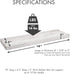 Urban Legacy Reclaimed Barnwood Planks | Floating Shelves for Wall w/Flush Mount Shelf Bracket Set Included | Set of 2 (White Wash, 18"x 4.5"x 2")