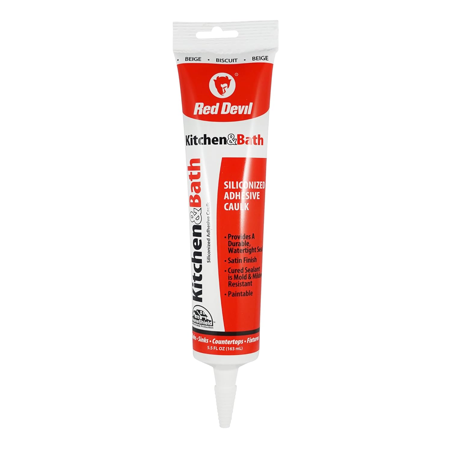 Red Devil 040520 Silicone Acrylic Caulk & Sealant Biscuit 5.5oz