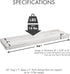 Urban Legacy Reclaimed Barnwood Planks | Floating Shelves for Wall w/Flush Mount Shelf Bracket Set Included | Set of 2 (White Wash, 24" x 7 "x 2")