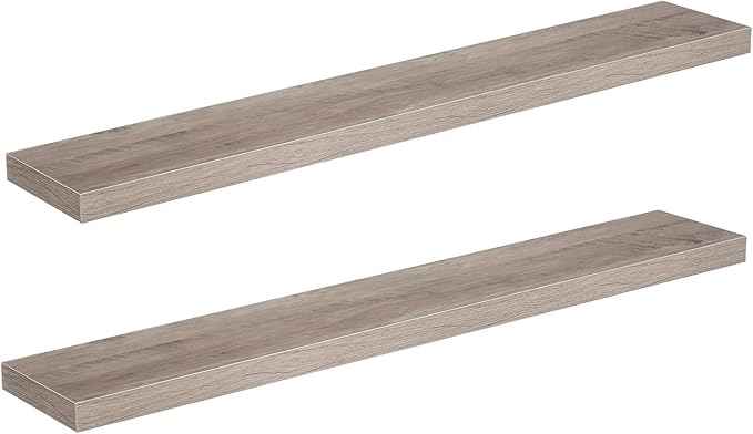 HOOBRO Floating Shelves for Wall, Wall Mounted Shelf Set of 2, 47.2