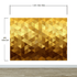 Gold Poly Triangle Geometric Elegant Peel and Stick Wallpaper | Removable Wall Mural #6209