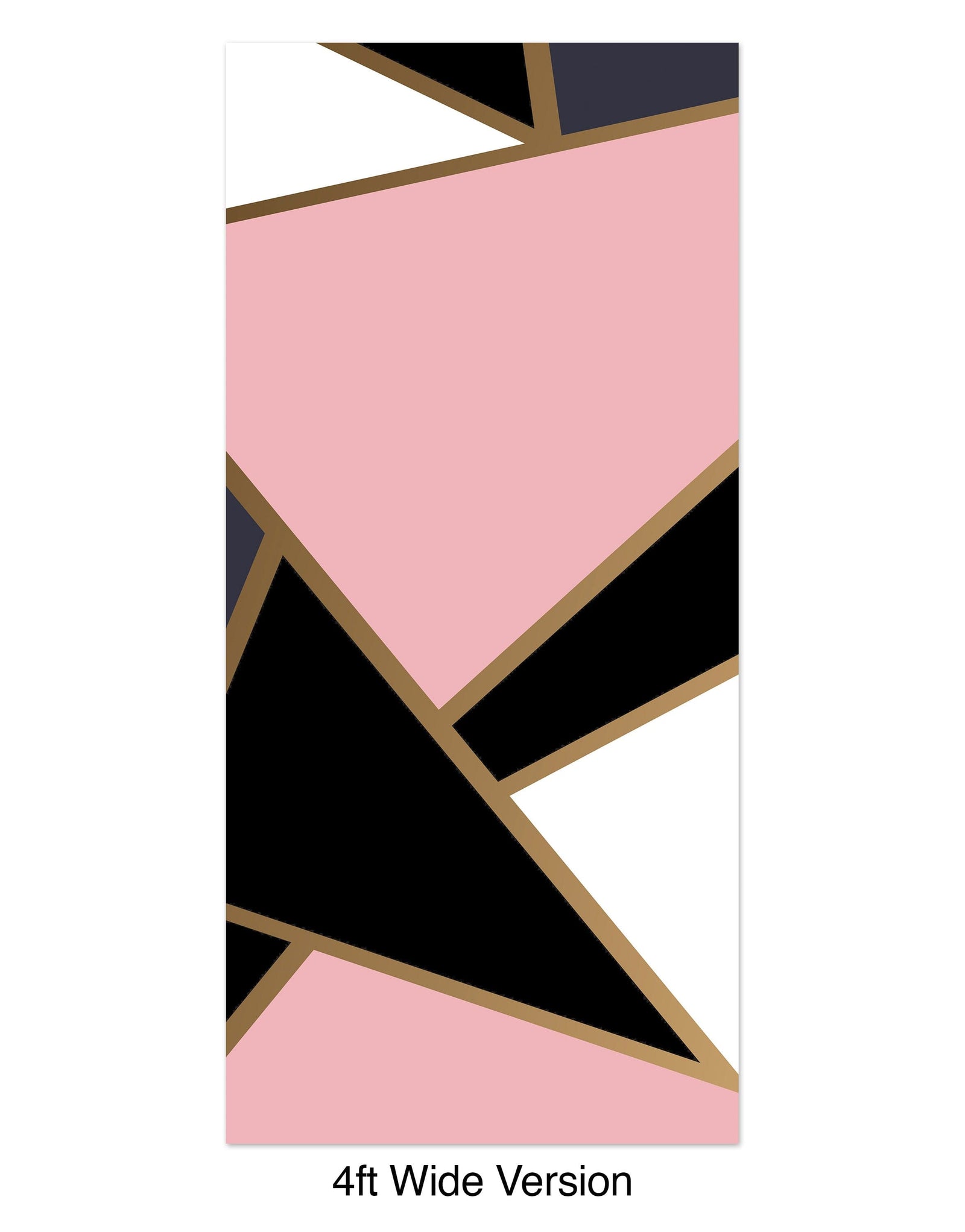 Modern Decor Gold, Black and Pink Mosaic Peel and Stick Wallpaper | Removable Wall Mural #6210