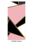 Modern Decor Gold, Black and Pink Mosaic Peel and Stick Wallpaper | Removable Wall Mural #6210
